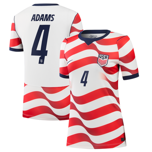 Tyler Adams USMNT Nike Women's 2026 Home Stadium Jersey - White