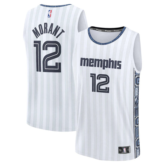 Ja Morant Memphis Grizzlies 2025/26 City Edition Jersey - White