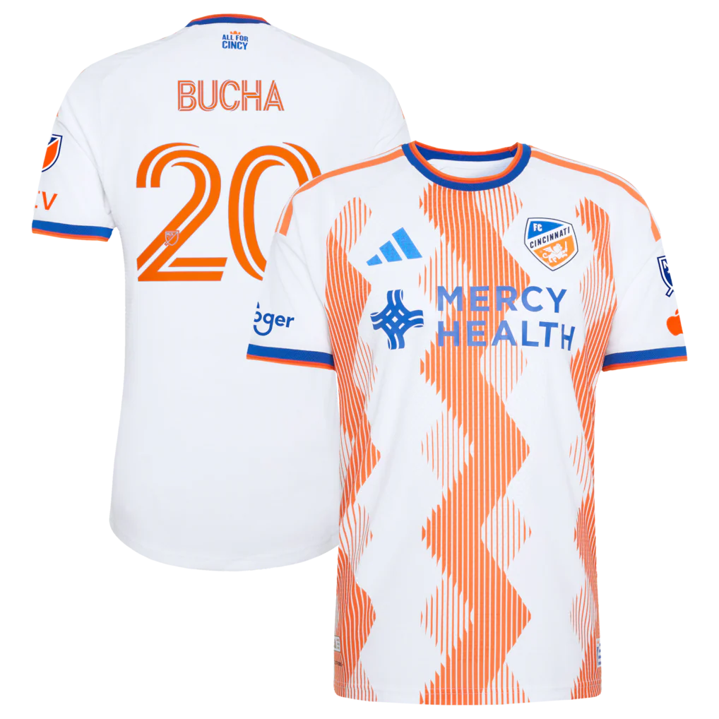 Pavel Bucha FC Cincinnati 2026 The Seven Hills Kit On-Field Patch Jersey - White