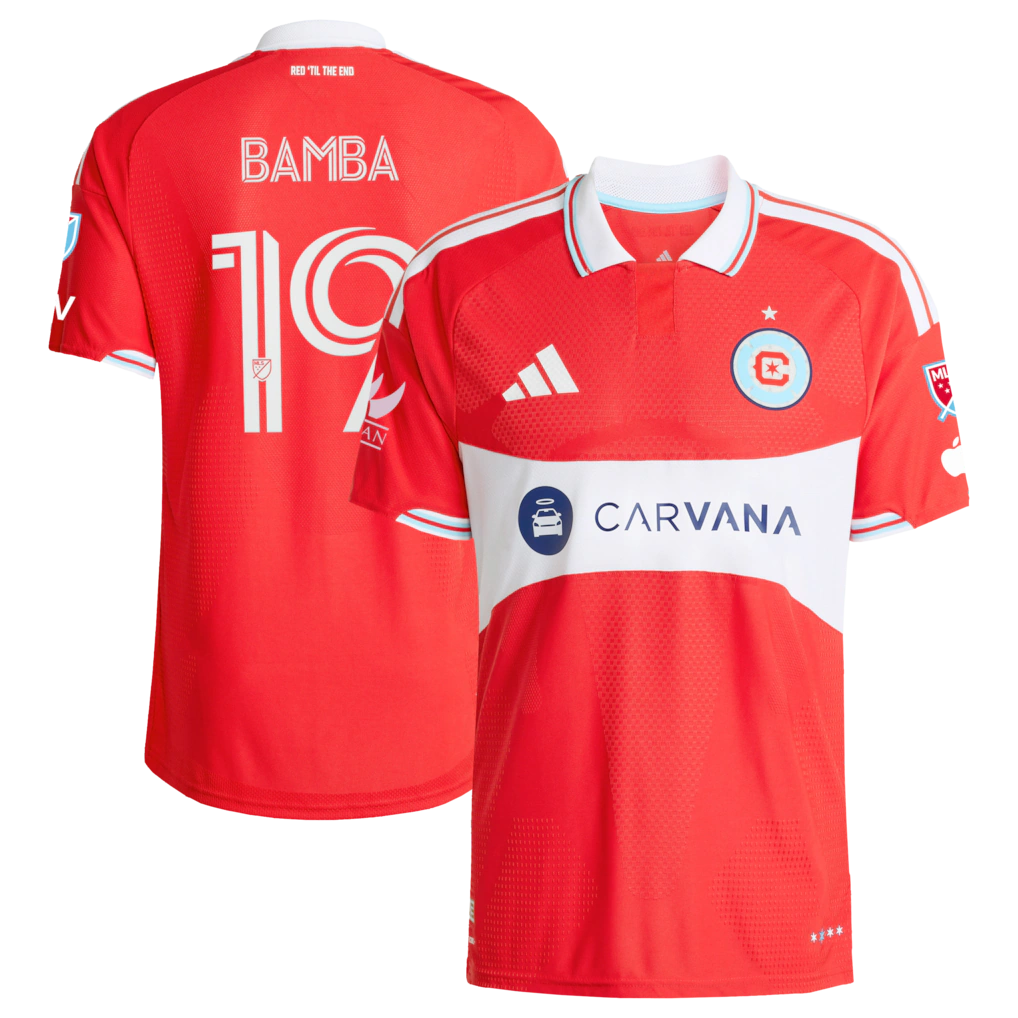 Jonathan Bamba Chicago Fire 2026 Forever Red On-Field Patch Jersey - Red