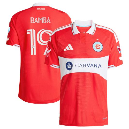 Jonathan Bamba Chicago Fire 2026 Forever Red On-Field Patch Jersey - Red