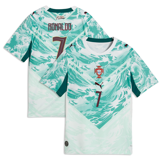 Cristiano Ronaldo Portugal National Team Puma Youth 2026 Away Jersey - White