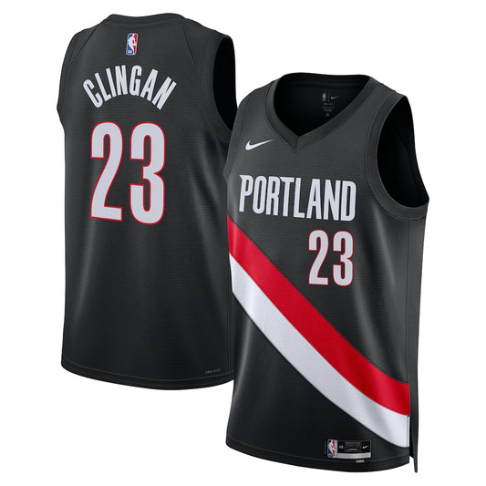 Donovan Clingan Portland Trail Blazers Unisex - Icon Edition - Black