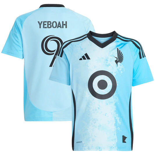 Kelvin Yeboah Minnesota United FC adidas Youth 2025 CONVERGENCE Player Jersey - Blue
