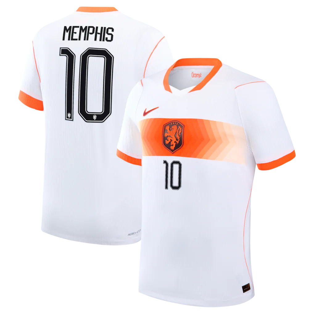 Memphis Depay Netherlands National Team 2026 Away Match - White
