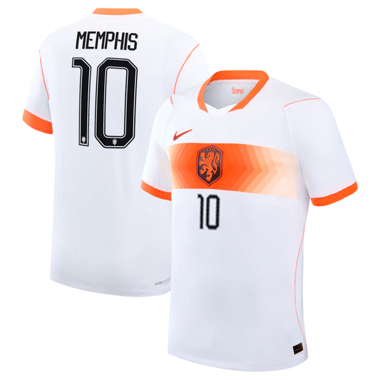 Memphis Depay Netherlands National Team 2026 Away Match - White