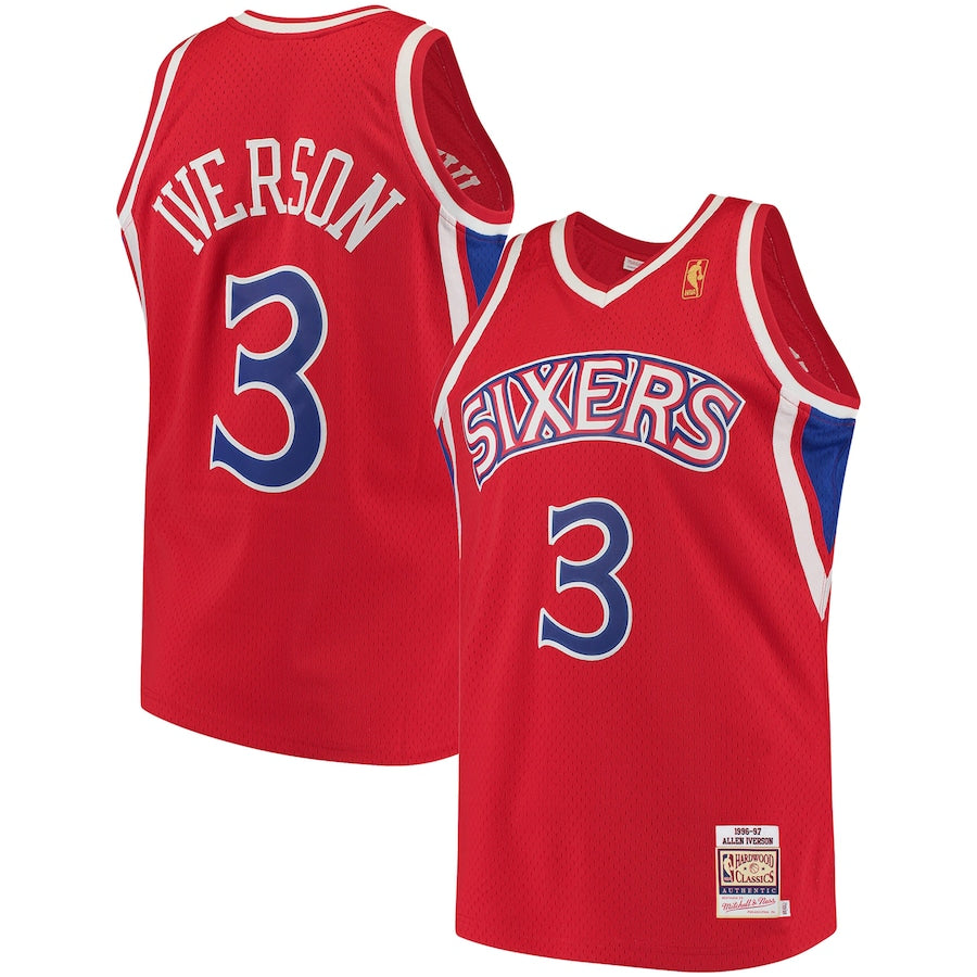 Allen Iverson Philadelphia 76ers 1996/97 Hardwood Classics - Red