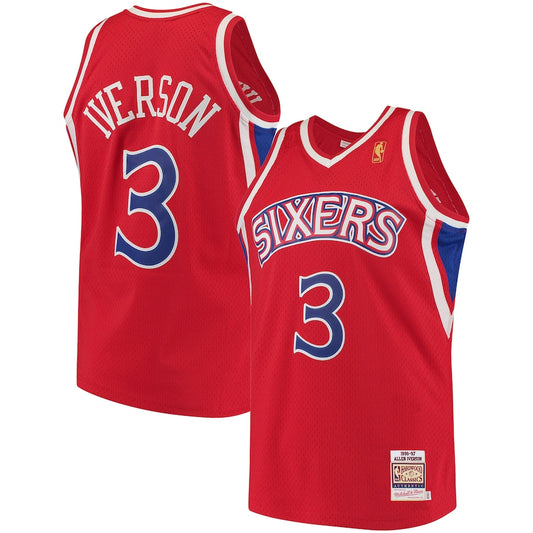 Allen Iverson Philadelphia 76ers 1996/97 Hardwood Classics - Red