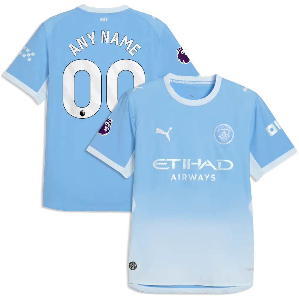 Manchester City 2026/27 Home On-Field Custom Jersey - Light Blue