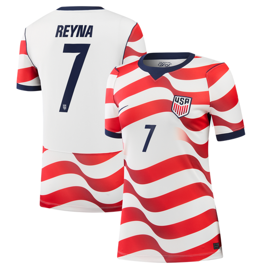 Giovanni Reyna USMNT Nike Women's 2026 Home Stadium Jersey - White