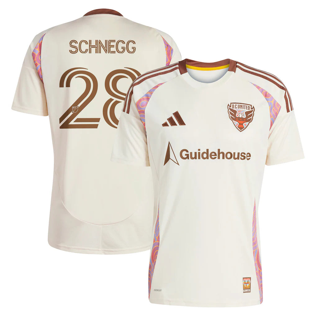 David Schnegg D.C. United adidas 2025 The Soul Kit Player Jersey - Natural