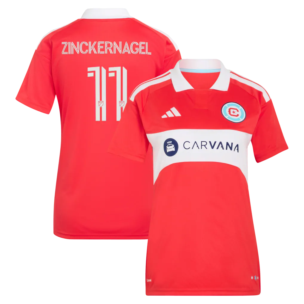 Philip Zinckernagel Chicago Fire adidas Women's 2026 Forever Red Jersey - Red