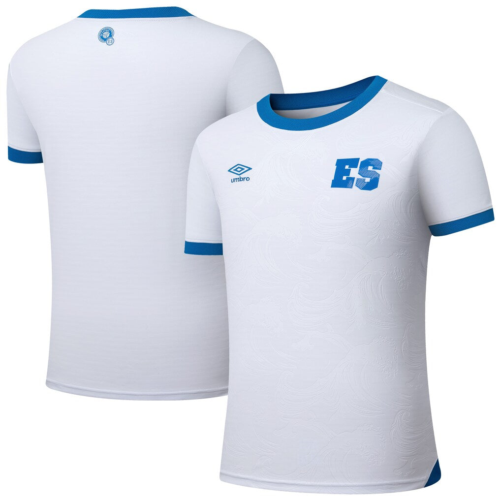 El Salvador National Team Umbro Youth 2025 Away Jersey - White