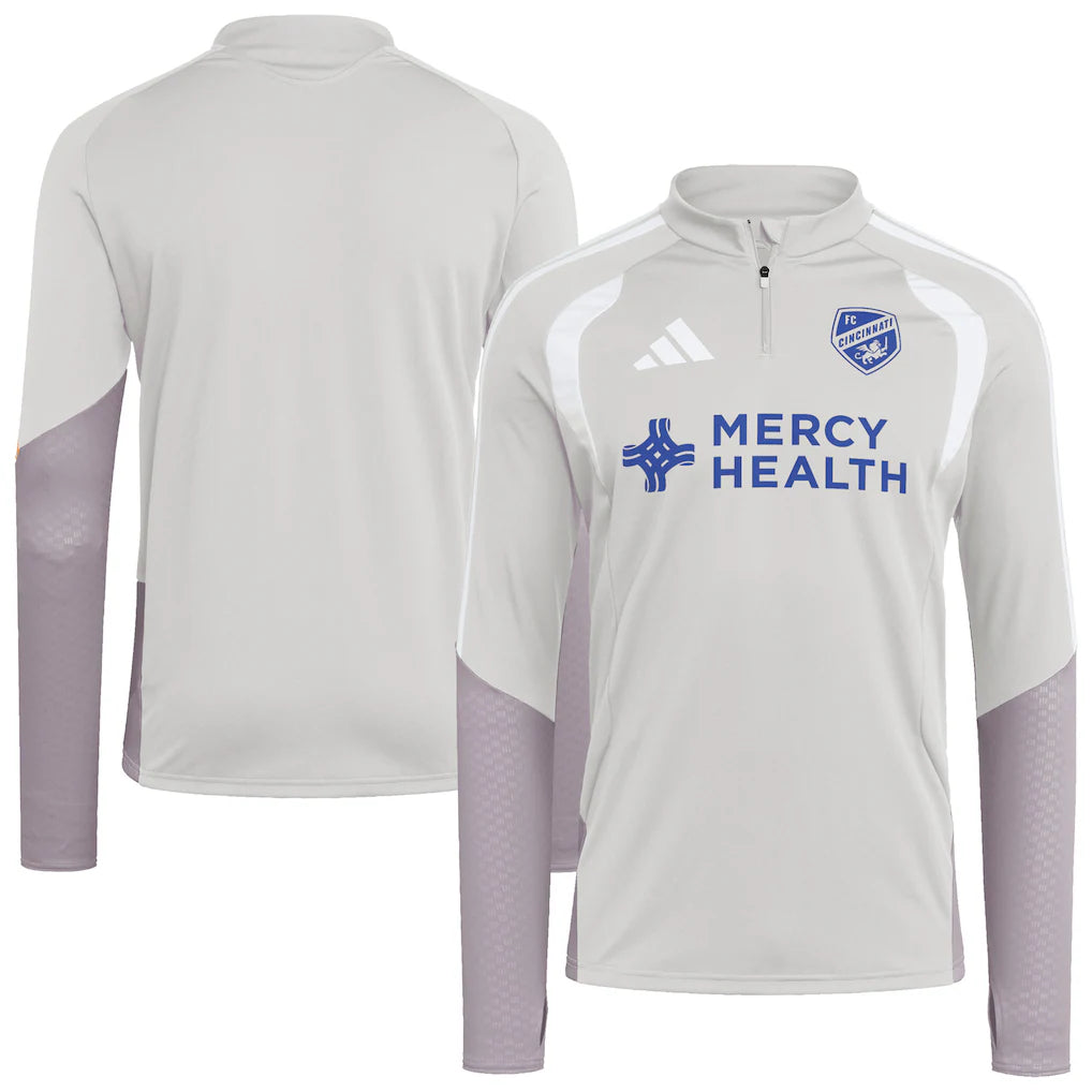 FC Cincinnati 2026 Tiro Competition Quarter-Zip Training Top - Silver