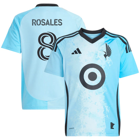 Joseph Rosales Minnesota United FC adidas Youth 2025 CONVERGENCE Player Jersey - Blue
