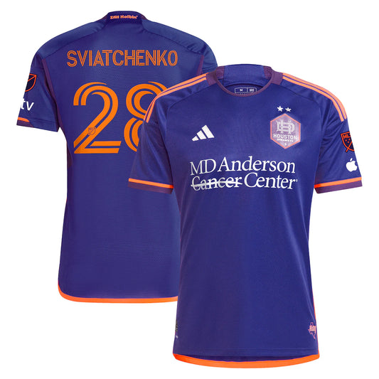Erik Sviatchenko Houston Dynamo FC 2025 Still Holdin' Player Jersey - Purple
