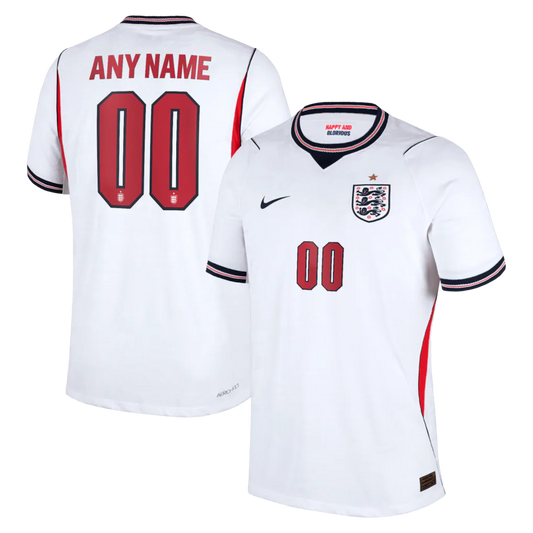 England National Team 2026 Home Match Custom Jersey - White