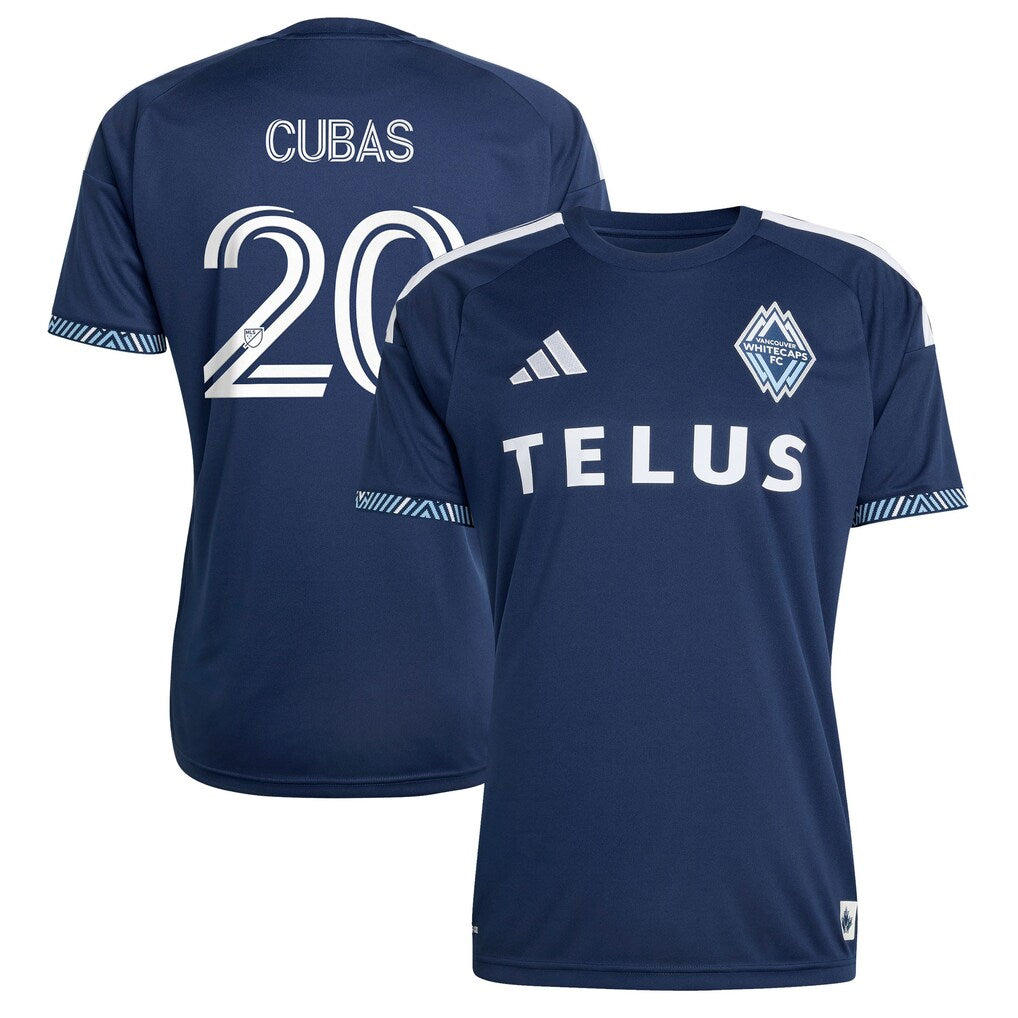Andrés Cubas Vancouver Whitecaps FC adidas 2026 The Coastal Jersey Jersey – Blue
