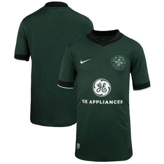 Racing Louisville FC Nike Youth 2025 The Roots Kit Stadium Jersey - Forest Green