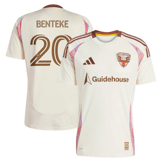 Christian Benteke D.C. United adidas 2025 The Soul Kit Player Jersey - Natural