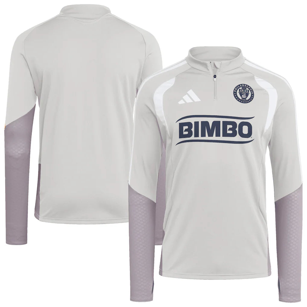 Philadelphia Union 2026 Tiro Competition Quarter-Zip Training Top - Silver