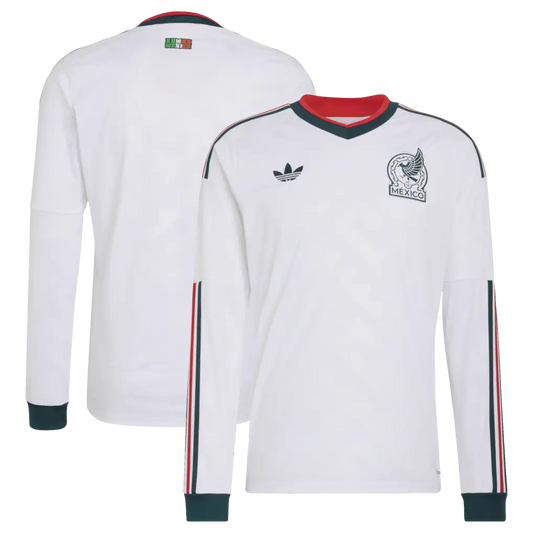 Mexico National Team adidas 2026 Away Long Sleeve Jersey - White