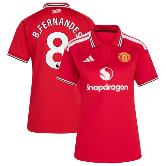 Bruno Fernandes Manchester United adidas Women's 2026/27 Home Jersey - Red