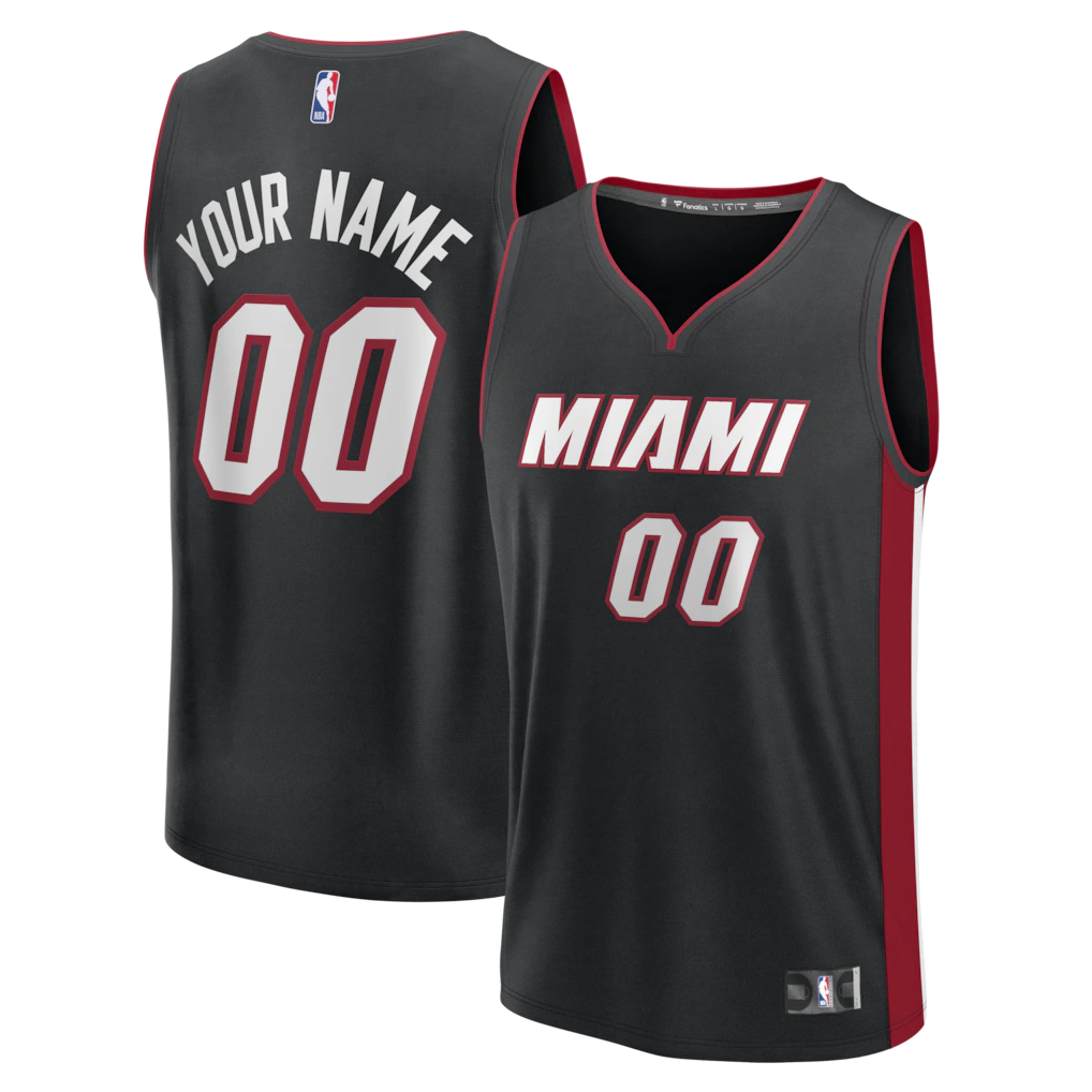 Miami Heat Custom Jersey - Icon Edition - Black