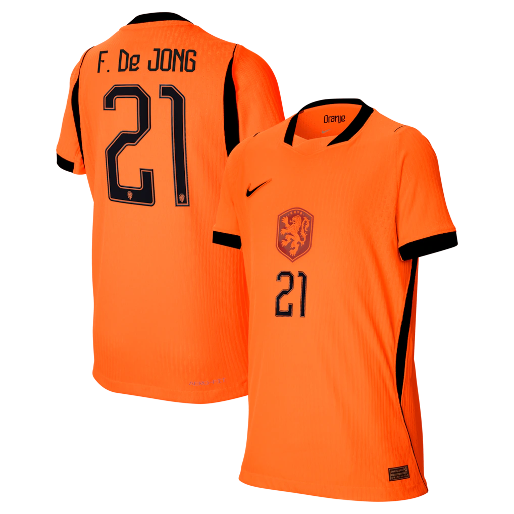 Frenkie de Jong Netherlands National Team Youth 2026 Home Match - Orange