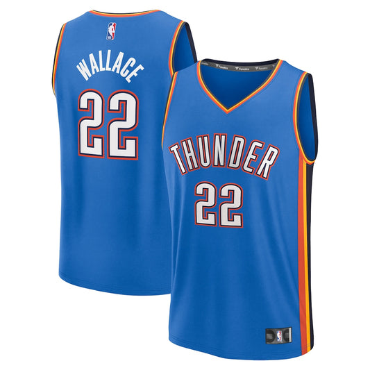 Cason Wallace Oklahoma City Thunder Fanatics Fast Break Player Jersey - Icon Edition - Blue