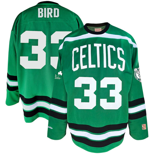Larry Bird Boston Celtics Big & Tall NBA Hockey Jersey - Kelly Green