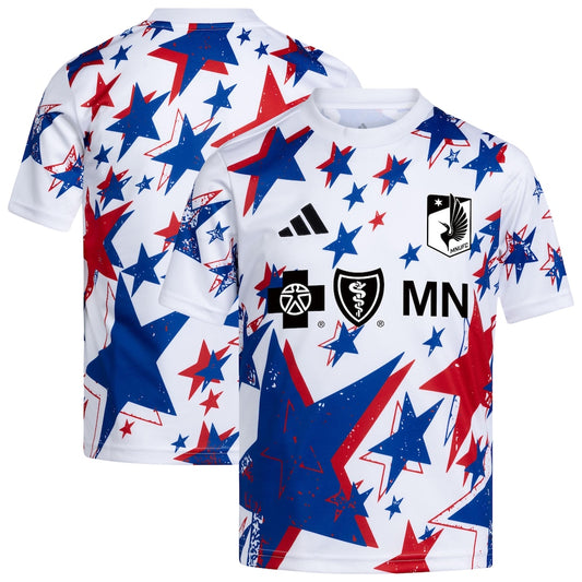 Minnesota United FC Youth 2026 Americana Pre-Match Jersey - White