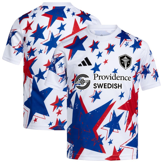 Seattle Sounders FC Youth 2026 Americana Pre-Match Jersey - White
