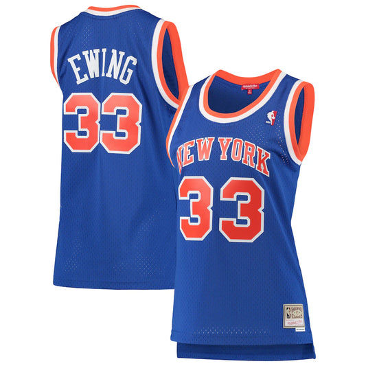 Patrick Ewing New York Knicks Women's 1991/92 Hardwood Classics - Blue
