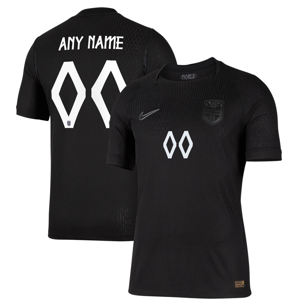 Norway National Team 2026 Away Match Custom Jersey - Black