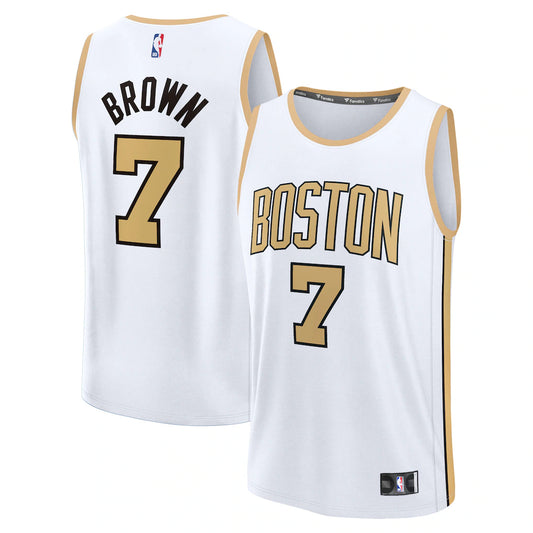 Jaylen Brown Boston Celtics 2025/26 City Edition Jersey - White