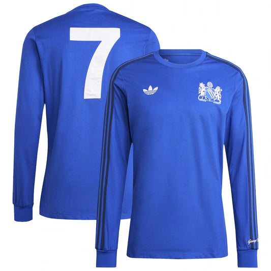 Manchester United x George Best Lifestyler Long Sleeve Jersey - Blue