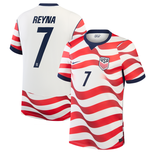 Giovanni Reyna USMNT Nike 2026 Home Stadium Jersey - White
