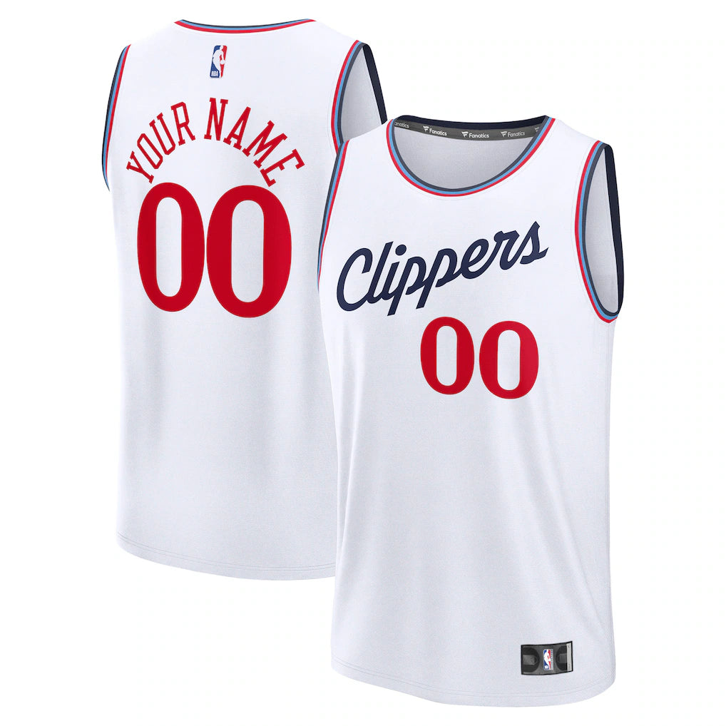 LA Clippers Custom Jersey - Association Edition - White