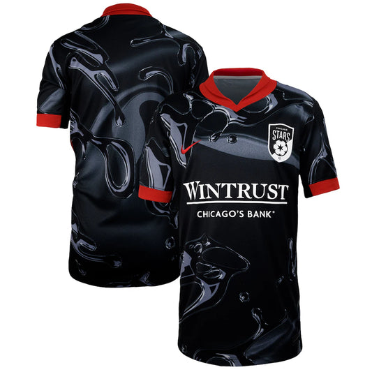 Chicago Stars FC Nike Youth 2025 Secondary Stadium Jersey - Black