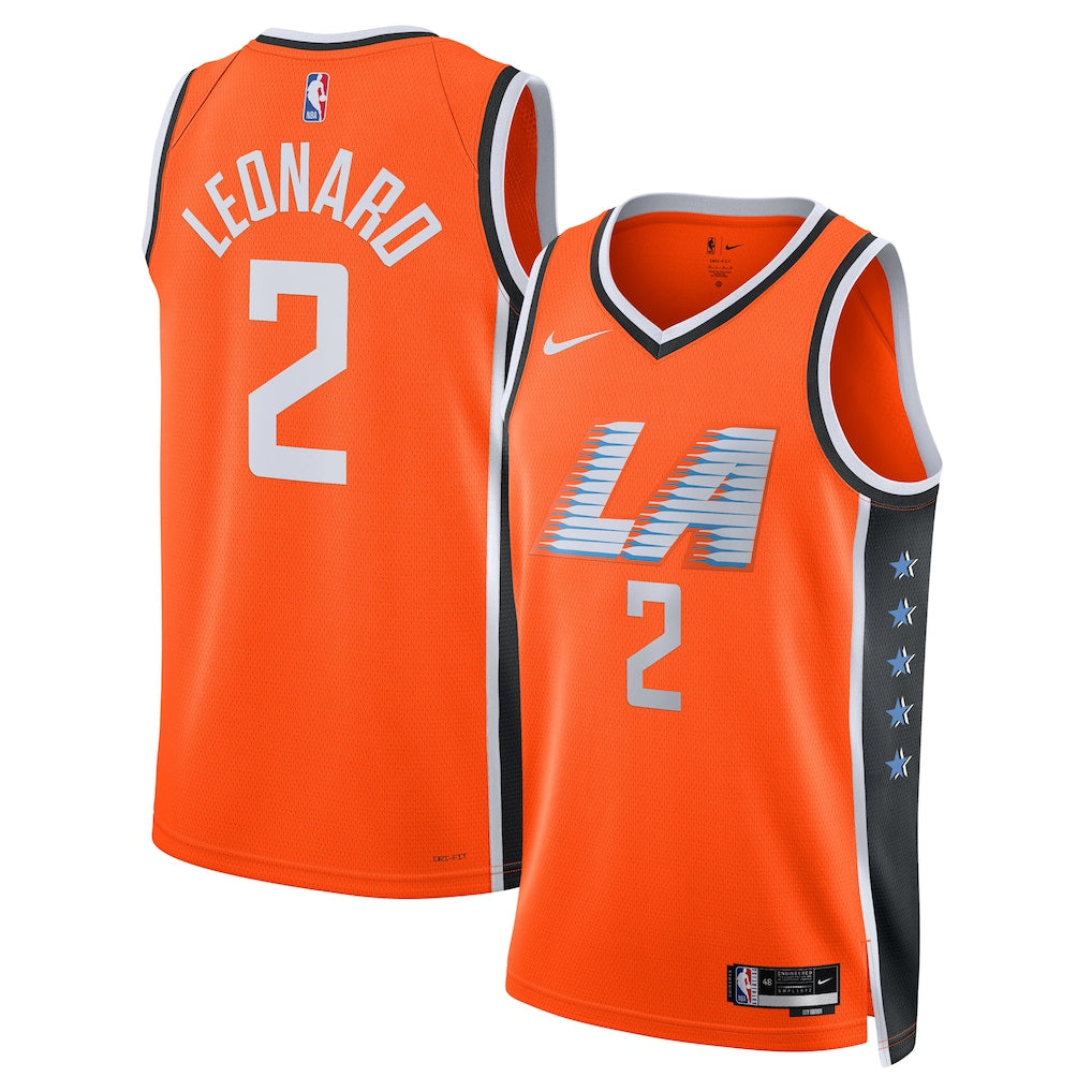 Kawhi Leonard LA Clippers Unisex 2025/26 - Orange - City Edition