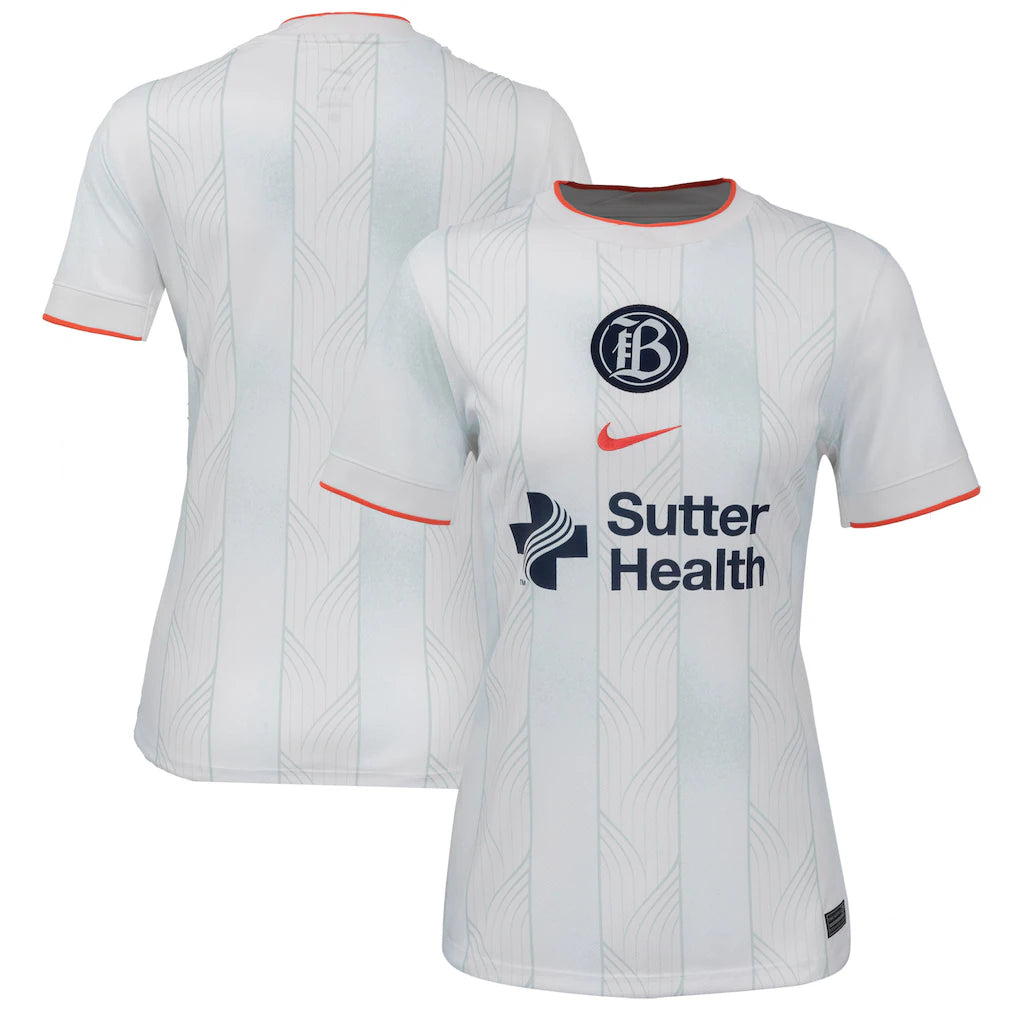 Bay FC Nike Women's 2025 Secondary Stadium Jersey - White
