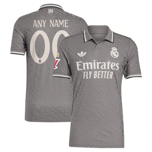 Real Madrid 2024/25 Third Custom Jersey - Charcoal