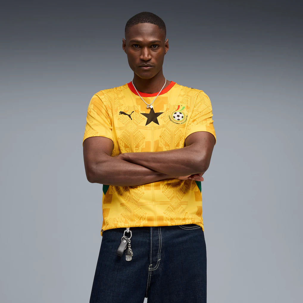 Ghana National Team Puma 2026 Away Jersey - Yellow