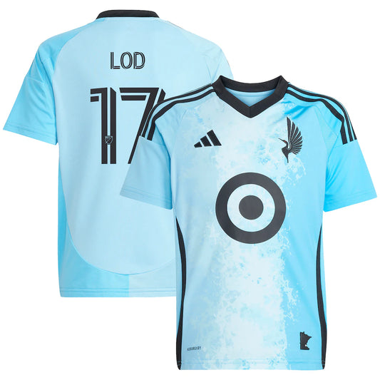 Robin Lod Minnesota United FC adidas Youth 2025 CONVERGENCE Player Jersey - Blue