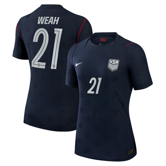 Timothy Weah USMNT Women's 2026 Away Match - Blue