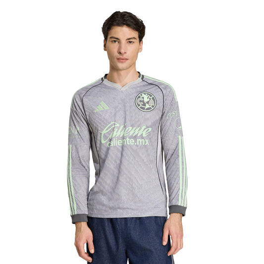 Club America adidas 2025/26 Third Long Sleeve Jersey - Gray
