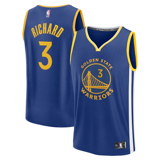 Will Richard Golden State Warriors Fanatics Fast Break Jersey - Blue - Icon Edition