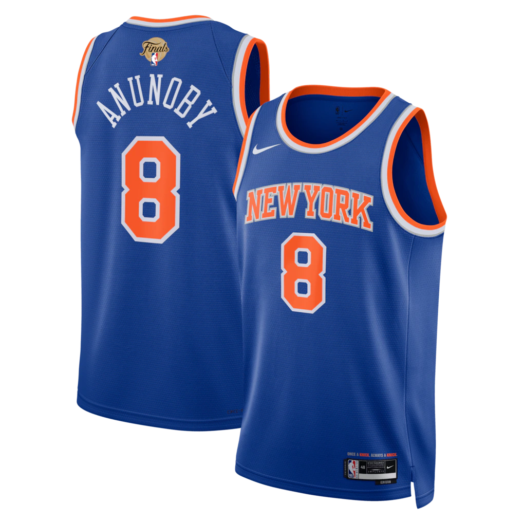 OG Anunoby New York Knicks Unisex 2026 NBA Finals Patch - Icon Edition - Blue