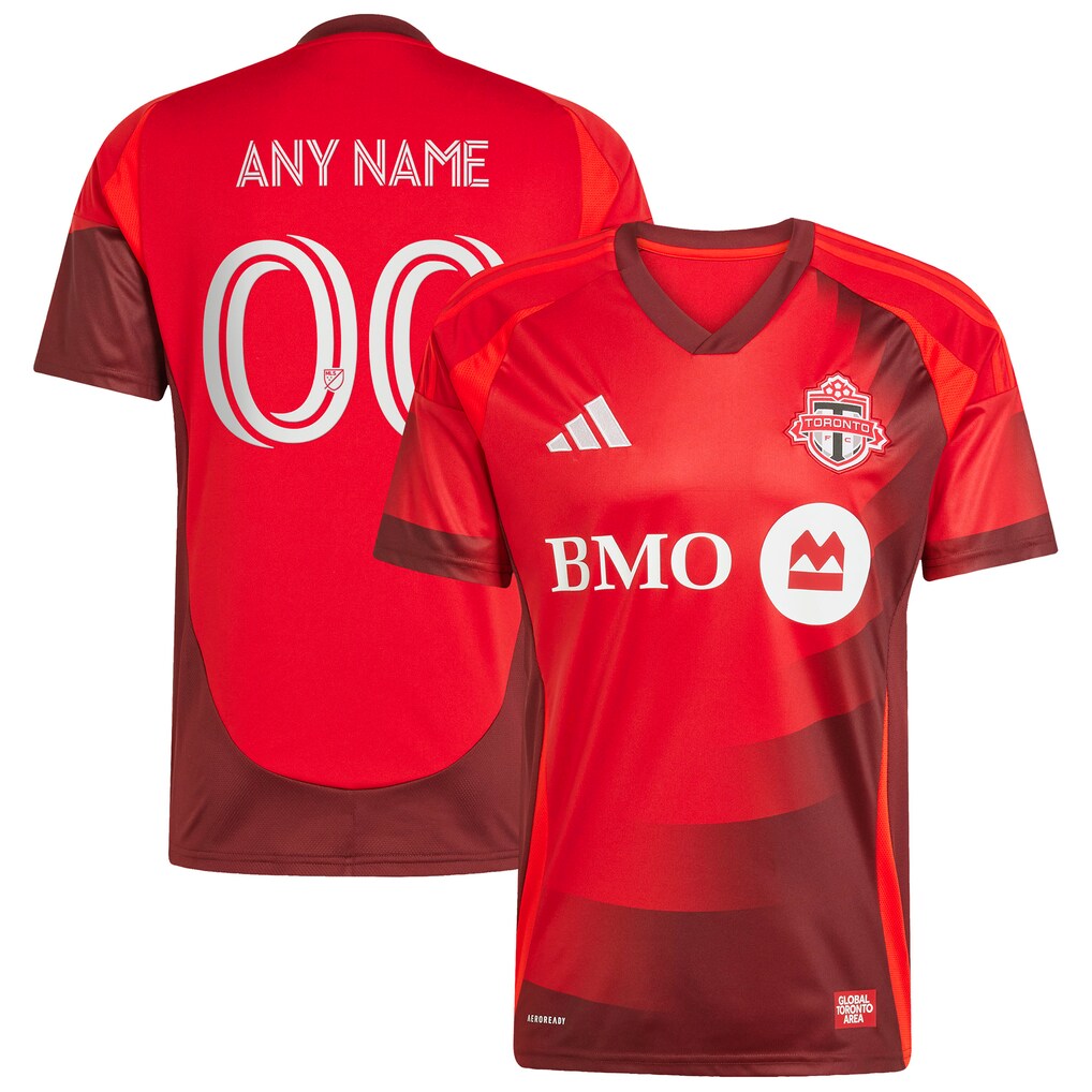 Toronto FC adidas 2025 Club Kit Custom Jersey - Red